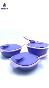 ESA Tempat Prasmanan Kotak Wadah Sayur Lauk Luzern Wadah Saji Prasmanan Set 3 Pcs