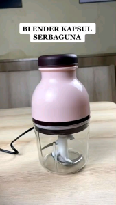 ESA Blender Capsule Cutter FREE kuas silikon Mini Kapsul Chopper portable penggiling Buah Daging