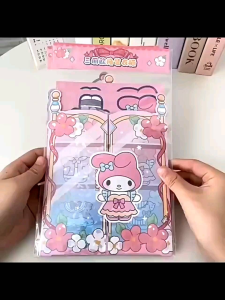 [SG SELLER] Sanrio Melody/Cinnamoroll/Korumi/Hello Kitty Magic Wardrobe Changeable Stickers/Cartoon Cute