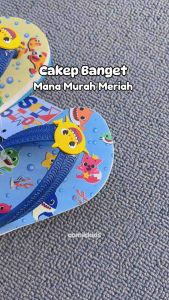 Comickids Sandal Jepit Anak Laki-Laki Perempuan Sendal Jpitz Baby Shark
