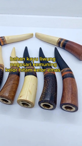 pipa once sedotan varian bulat model S kayu liwung nogosari kemuning kelor hitam Kelor emas Fs60
