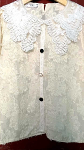 Baju Thrift Wanita Sisa Sortir Knit Crop Blouse Cardigan Sweater Korean Style