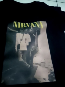 T-Shirt Baju Kaos Anak Band Nirvana Wall