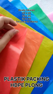 Plastik HD Plong Packing Kantong Paking Bungkus Online Shop Belanja Ukuran 25 x 35 cm