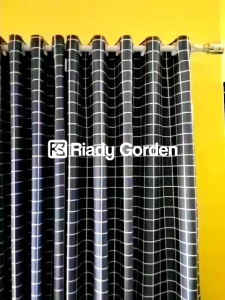 Gorden Jendela Gorden Pintu Kamar Gorden Kotak-kotak Model Smokring Hordeng Jendela Murah