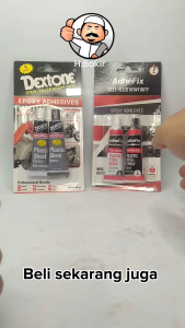 Dextone lem epoxy adhesive 5 menit 48 gr plastik steel 2 komponen COD