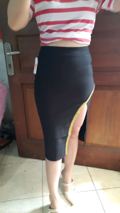 ROK SPAN IMPORT PENCIL SKIRT: Memahami Rok Kerja Midi & Selutut