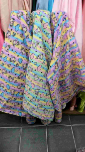 ผ้าเมตร หลา ลายโพนี่ ยูนิคอน ม้า มินิมอล อเนกประสงค์ ลายการ์ตูน ผ้าคอตตอลผสม ถ่ายพร็อพ ฉาก ผ้าปู หน้ากว้าง 110-115ซม