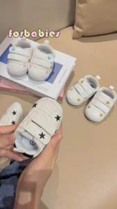 Cute Sneakers for Baby Boys & Girls: Rubber Sole Walking Shoes 0-18 Months