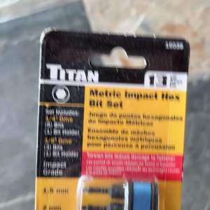 Titan 13-Piece Metric Impact Driver Hex Bit Set