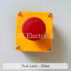 Emergency Push Button - Push Lock - with PVC Box | sk electrical