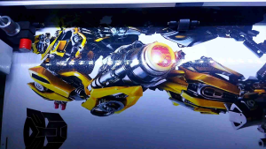 Stiker Dinding Transformers Ukuran 30-45 Cm Vinyl Graftac Putih Tahan Air