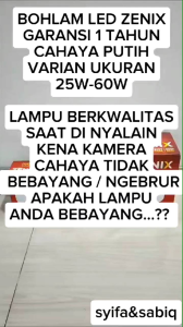 BOHLAM LED MURAH GARANSI 1 TAHUN ORION ZENIX 60W