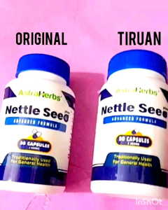 (1 botol ) Nettle Seed Plus By Astraherb . Boleh pulang balik jika tidak Ori .