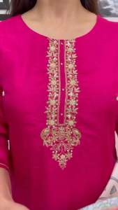 LAUNCHING NEW BEAUTIFUL EMBROIDERY WORK LUXURIOUS FABRIC TOP BOTTOM AND SILK DUPPATA WITH ATTACHED FREE JUMKAS