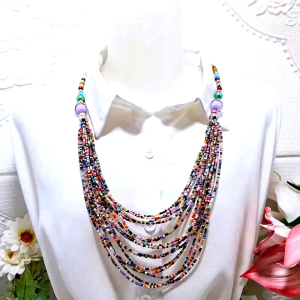 Kalung Etnik Layer Wanita Hijab Fashion Terbaru