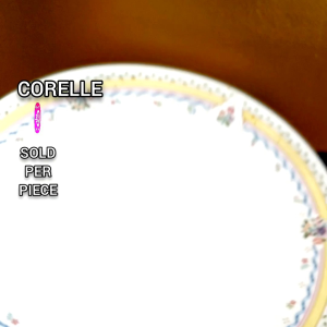 10.3in CORELLE USA FLORAL RIBBONETTE MICROWAVABLE DINNER PLATE • SOLD PER PC • JAPAN SURPLUS