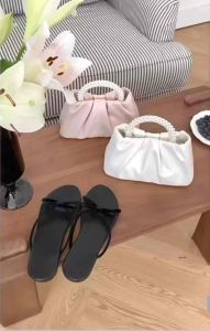 Ready Stock Trendy Mini Crossbody Adjustable Strap Pearl Dinner Clutch Handbag