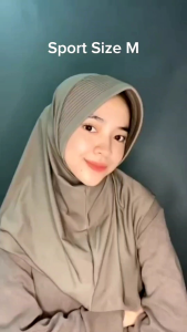 BERGO SPORT JERSEY SIZE M PREMIUM||BERGO SPORT PET TEBAL||NUTUP DADA||HIJAB OLAHRAGA||HIJAB SEKOLAH