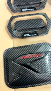 Paket Outer Handle Tank Cover Agya Ayla 2013 2016 2017 2020 2021 2022 GR TRD SPORT Carbon Glossy .