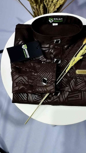 KEMEJA KOKO SULTAN ANAK USIA 1-12 TAHUN EMBOS PREMIUM MODEL TERBARU COKLAT TUA/KOPI