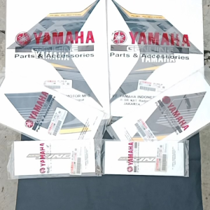 STRIPING GRAPHIC STIKER MX KING KUNING 2017 2018 MAT GREY METALLIC 3 6pcs ORIGINAL YGP T150 JUPITER MX KING