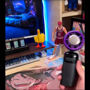 100-Speed USB-C Rechargeable Handheld Mini Fan Portable With Ice Cooling Pad for Outdoor Travel Kipas Tangan Mini 手提风扇