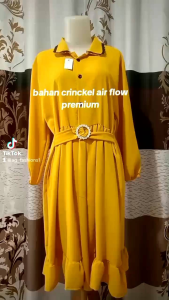 Baju Tunik Wanita Dewasa Crinckel Airflow Amanda Terbaru 2024