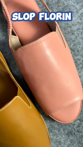 Aghisnaofficial Florin Sepatu Sandal Wanita Flat Tali Karet Selop Kokop Terbaru Sendal Slop Perempuan Dewasa Kekinian Premium