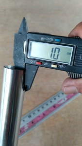 Pipa Bulat Stainless OD 254 mm ID 234 mm Tebal 1 mm Panjang 20 cm