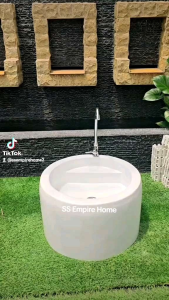 B3 Basin Wudhu Wuduk Sink Sinki Fiberglass Portable Footwash Cuci Outdoor Indoor Surau Prayer Washing Ablution Mandi
