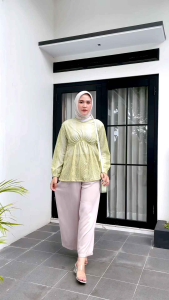 Blouse Lace Brokat Korean Kondangan Pesta Wisuda