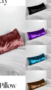 Velvety Body Pillow CASE ONLY 16x40 dakki size