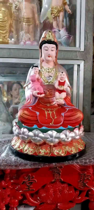 TƯỢNG QUAN ÂM TỐNG TỬ 30cm- MẸ QUAN ÂM BỒNG EM BÉ