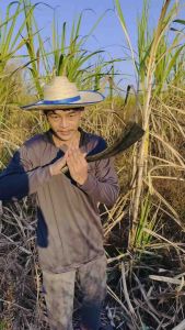 มีดตัดอ้อย จรัญ เบอร์2 มีดเมืองกาญ