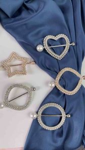 Bros Ring Gesper Hijab Bulat Mewah Cantik Elegan Terbaru