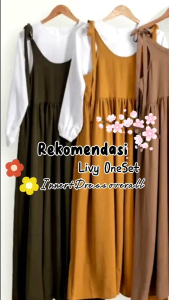 [AliShop]- One set wanita terbaru 2023 // Naura setcel fashionable // One set wanita // 2 in 1 inner dan outer dress