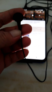 Tai nghe nhét tai loại 1 tai mono VICTOR hàng bãi Nhật