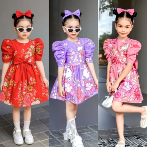 ชุดไทยผ้าปาเต๊ะเด็กหญิงสวยทันสมัยใส่ได้หลายโอกาส