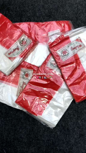 1 Pak Isi 100 Lembar Bendera Plastik Merah Putih & Bendera Tali Terpisah 10 Meter