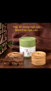 Nhang khoanh ngải cứu cao cấp 48 vòng nhang vòng hương ngải cứu nhang trầm ( không bao gồm lư hương)