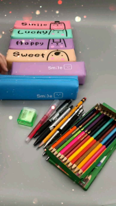 Cute Animal Pencil Case in Pastel Colors with Zipper Closure