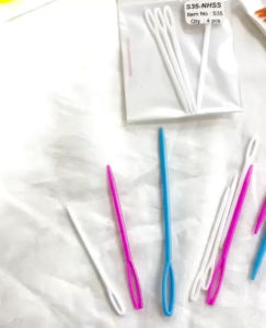 High Quality/Colour Random/Jarum Kait Plastik /Plastic Weave Sewing Knitting Tool Cross Stitch Knit Needle Craft Diy