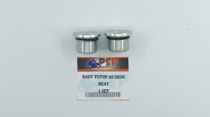 Baut Tutup As Skok Depan Beat (Set Isi 2 PC) - Baud Penutup As Shock Shok Atas Honda Beat Vario Scoopy Spacy Old Lama Karbu