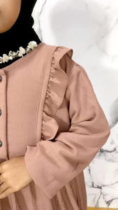 gamis anak tanggung crinkle airflow