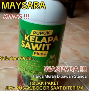 Pupuk Kelapa Sawit Pelebat Buah Plus Biopestisida 1Liter Pupuk Sawit Bibit Remaja dan Dewasa