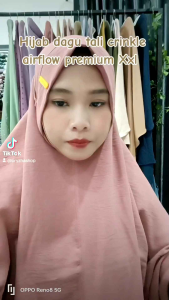 Hijab Dagu Tali Crincle Airflow Premium XXL