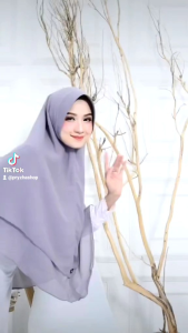 Hijab syari 2 layer ceruty babydoll jumbo xxl
