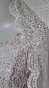 set kebaya akad nikah kebaya putih kerah sabrina kebaya modern + slendang mutiara