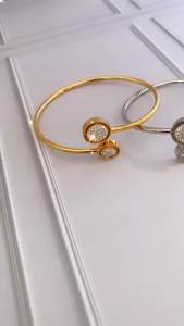 Gelang Flaxibel Titanium Bulat Dua CXA60